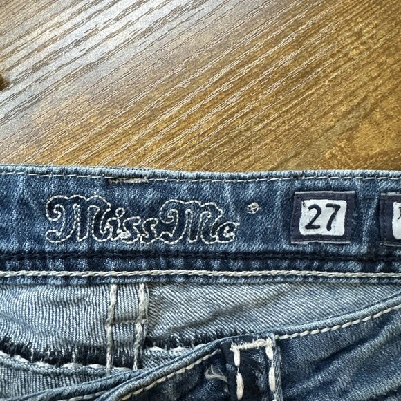 Miss Me Jeans Womens 27 Signature Boot Bootcut Denim Pants  JP5014-8 - Picture 7 of 11